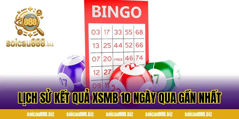 Lịch sử kết quả XSMB 10 ngày qua gần nhất