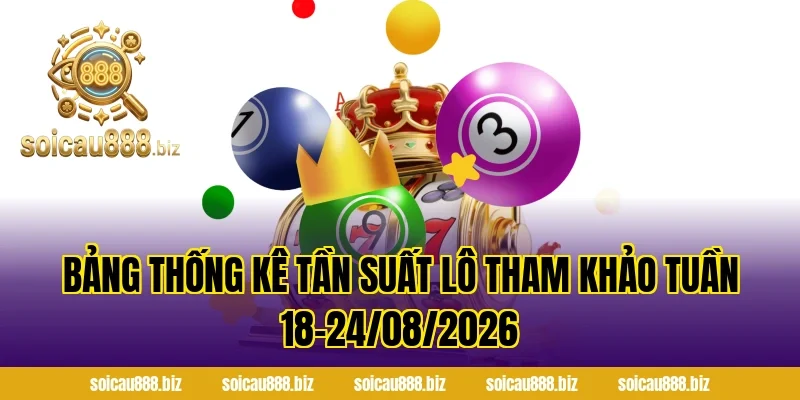 Bảng Thống Kê Tần Suất Lô Tham Khảo Tuần 18–24/08/2026