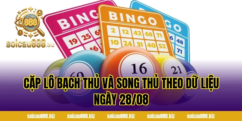 Cặp Lô Bạch Thủ Và Song Thủ Theo Dữ Liệu Ngày 28/08