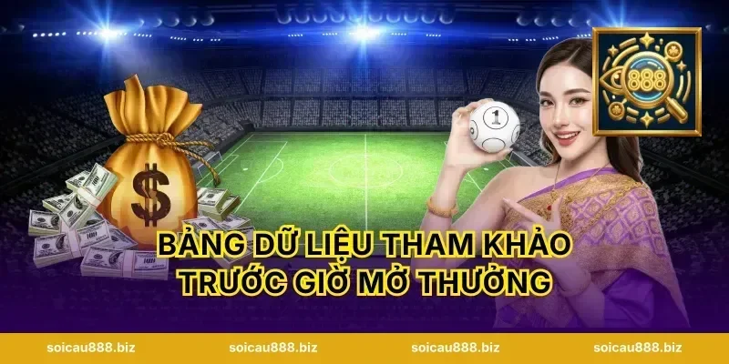 Bảng dữ liệu tham khảo trước giờ mở thưởng